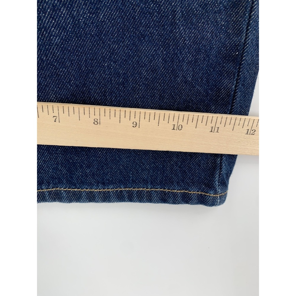 Levis Cinch Baggy Jeans Women 28 Blue Wide Leg Dark Wash Cotton Denim Pants NEW - Picture 9 of 10